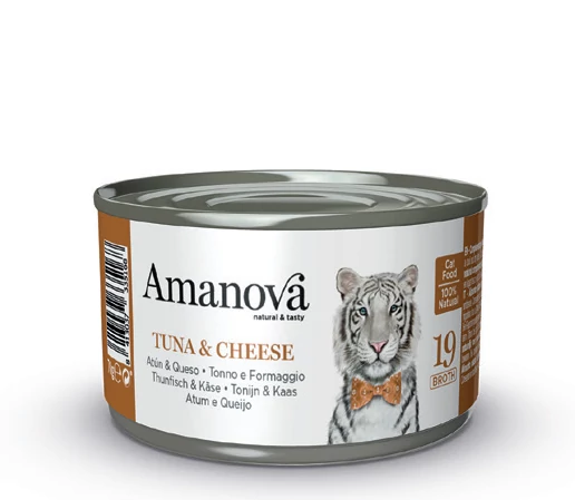 AmaNova Cat P19 Canned Tuna & Cheese Broth 70g