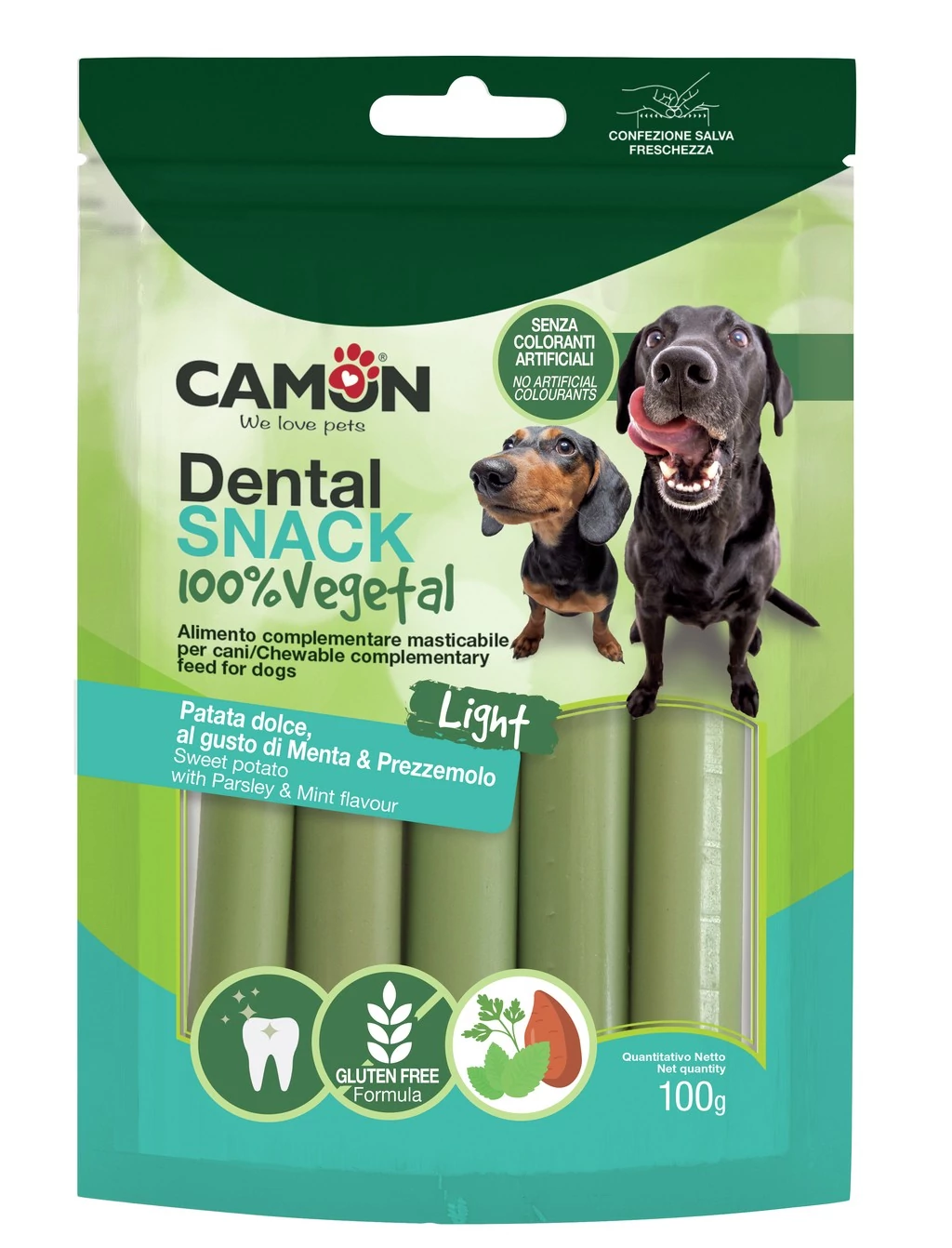 Camon Petrezselymes és mentás dental snack 100g
