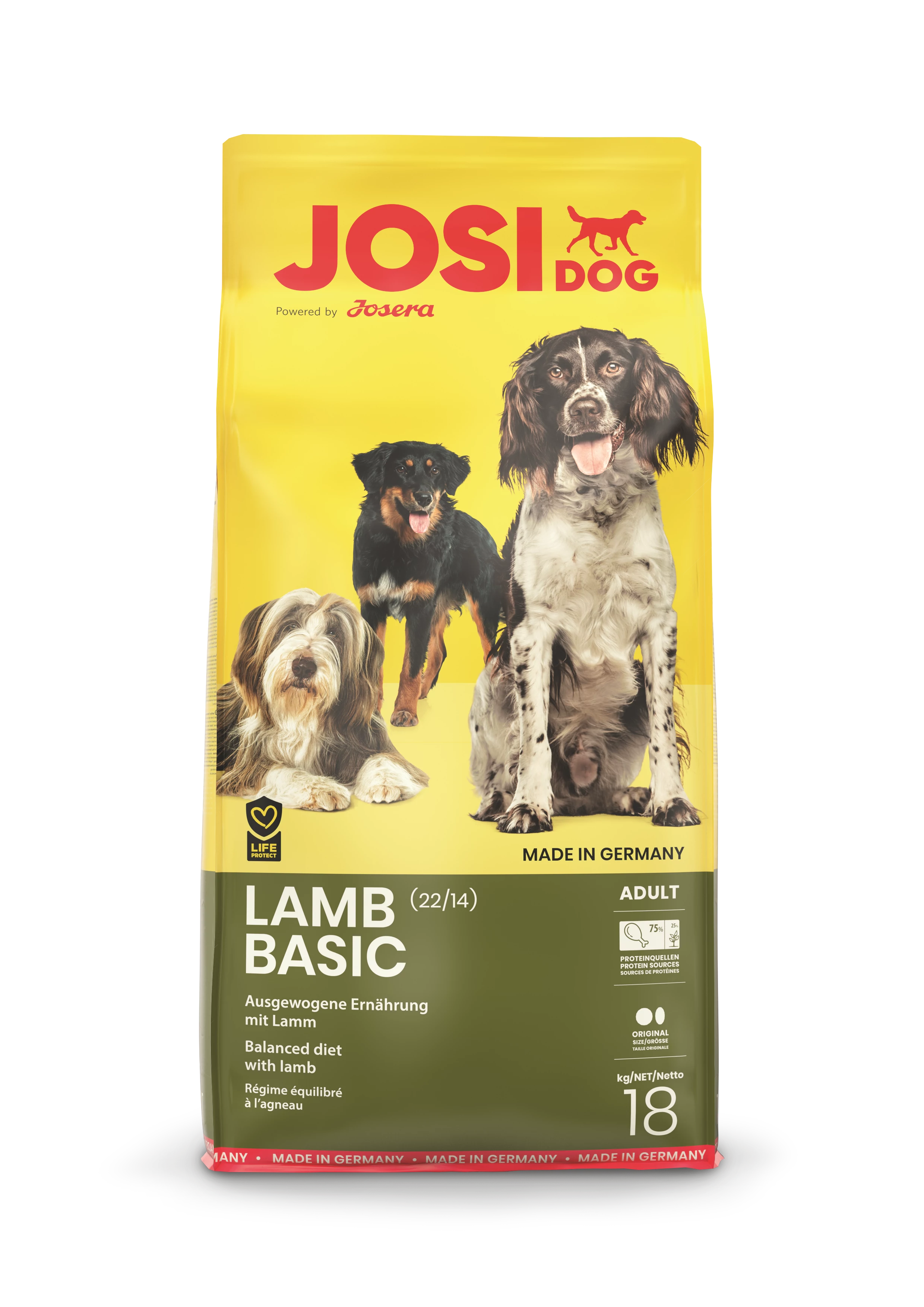 JosiDog Lamb Basic 22/14 18kg