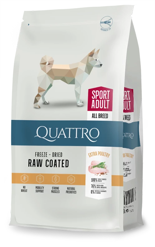 QUATTRO Dog All Breed Adult Sport csirke 3kg