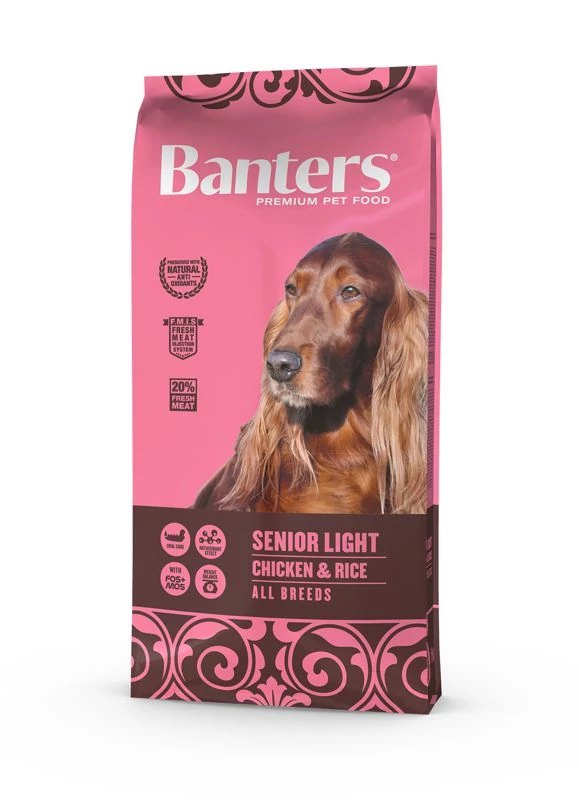 Visan Banters Dog Senior Light Chicken and Rice 15kg