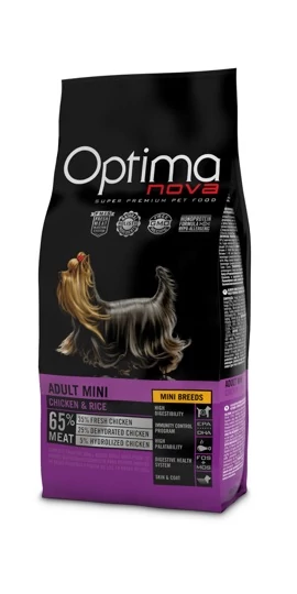 Visán Optimanova Dog Adult Mini Chicken and Rice 2kg