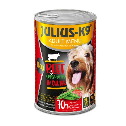 Julius K9 Beef & Pea konzerv 1240g