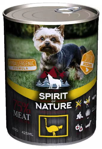 Spirit Of Nature Dog konzerv strucchússal 415g