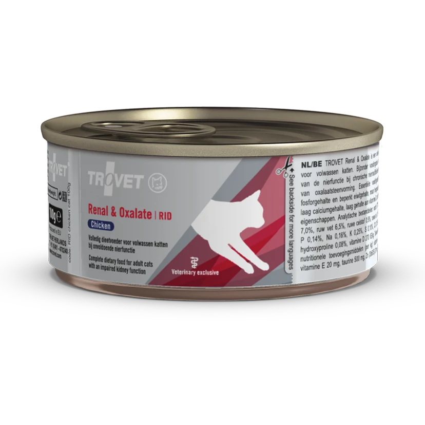 Trovet Renal Oxalate Diet Cat RID Chicken 100g