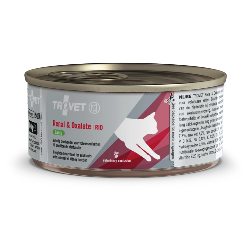 Trovet Renal Oxalate Diet Cat RID Lamb konzerv 100g