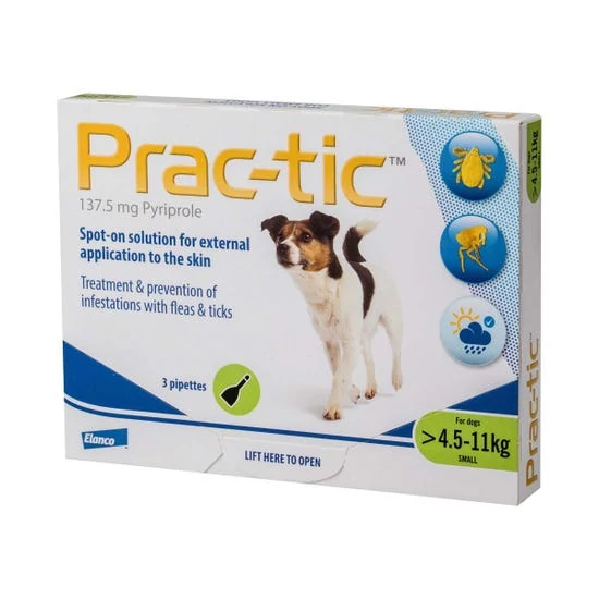 Prac-tic spot-on 4,5-11kg 3x1,1ml